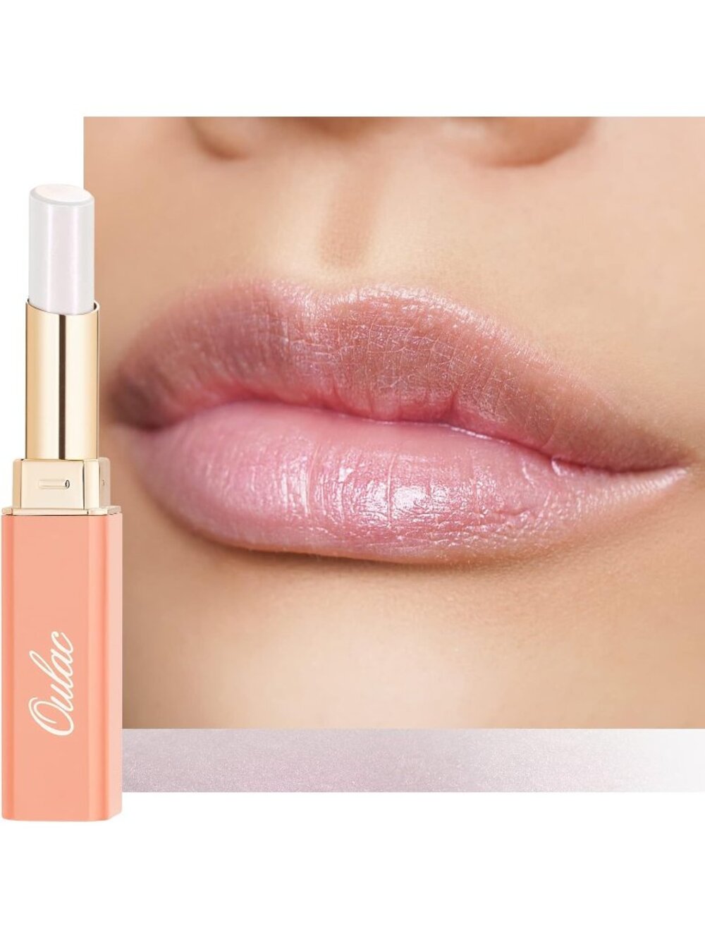 Moisture Shine Light Pink Lipstick Glossy Finish Vegan Cruelty-Free Coverage